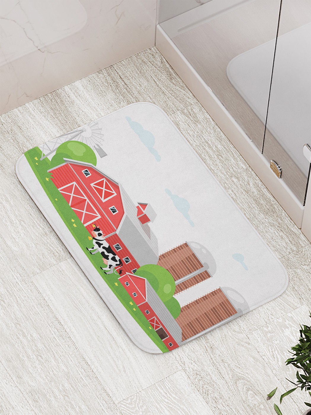 

Коврик противоскользящий для ванной, сауны, бассейна, 77х52 см bath_83019 JoyArty