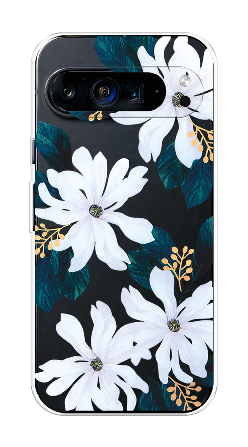 

Чехол на Google Pixel 9 Pro XL "Delilah Flower", Зеленый;белый, 272150-1