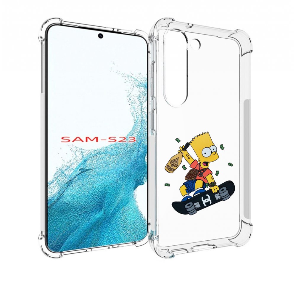 

Чехол MyPads барт-скейтер детский для Samsung Galaxy S23, Прозрачный, Tocco