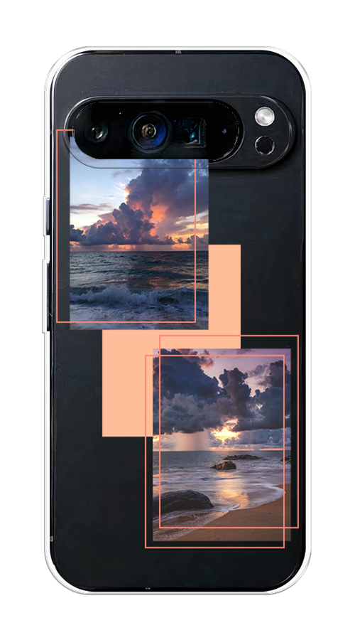 

Чехол на Google Pixel 9 Pro XL "Sky collage", Розовый;прозрачный;синий, 272150-1