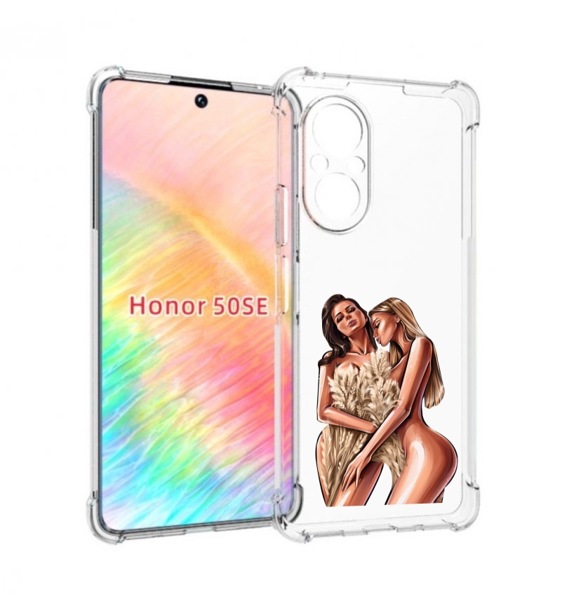 

Чехол бампер MyPads Иллюстрированные-девушки женский для Honor 5, Прозрачный, Tocco