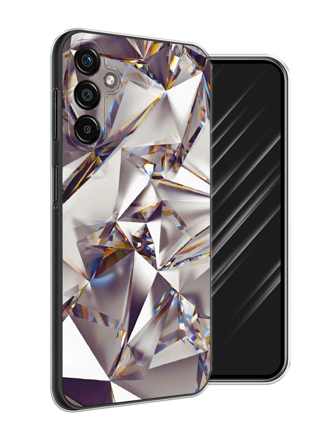 

Чехол Awog на Samsung Galaxy A25 5G "Бриллианты", Серебристый;бежевый, 2108550-7