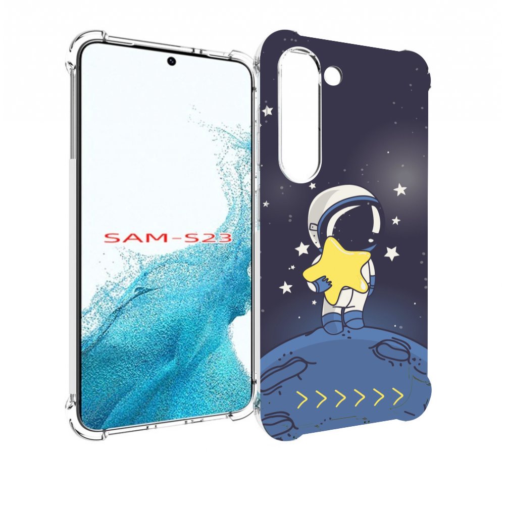 

Чехол MyPads астронавт с звездочкой для Samsung Galaxy S23, Прозрачный, Tocco
