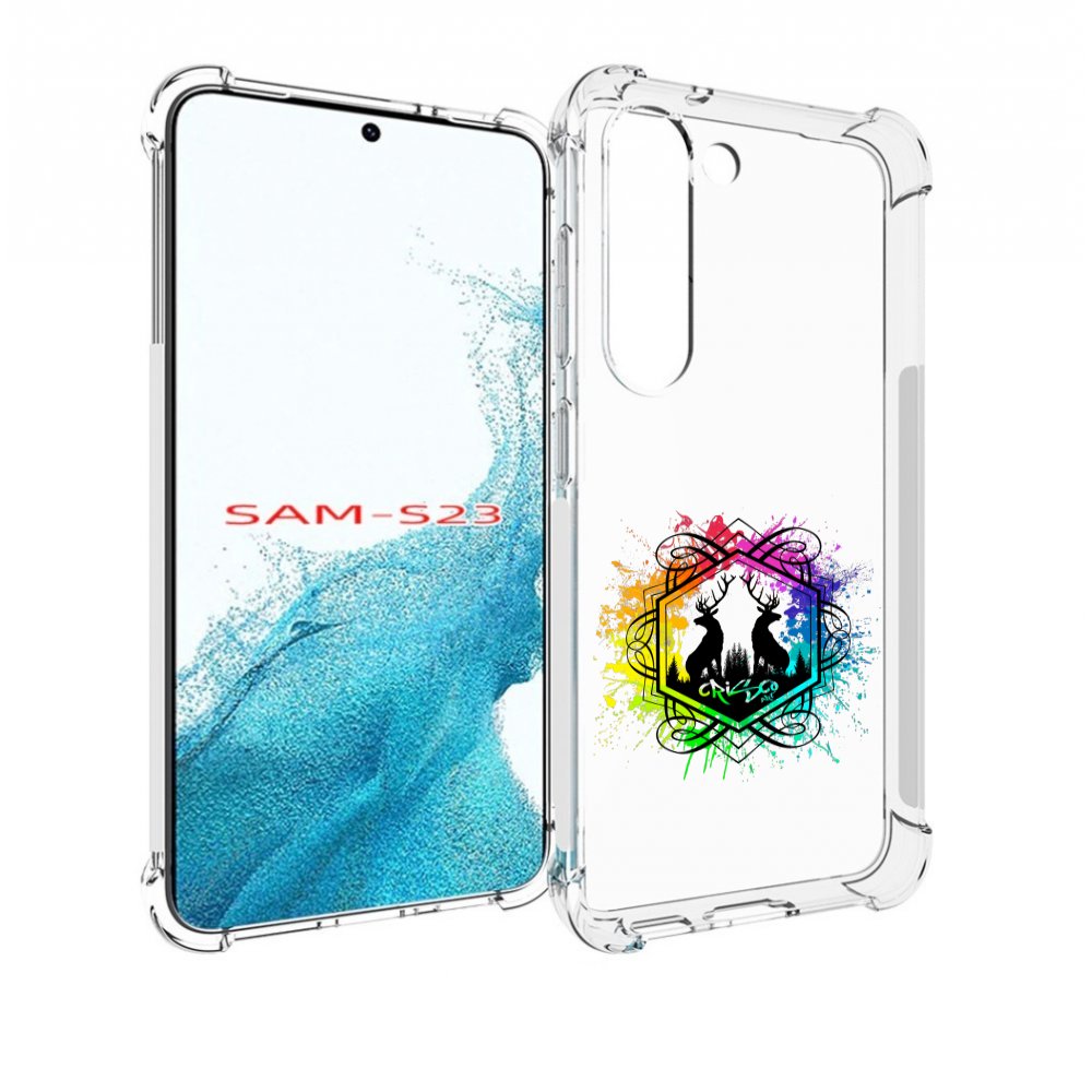 

Чехол MyPads арт-с-оленями для Samsung Galaxy S23, Прозрачный, Tocco
