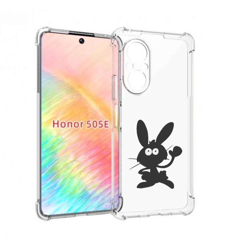 

Чехол бампер MyPads Заяц для Honor 50 SE противоударный, Прозрачный, Tocco