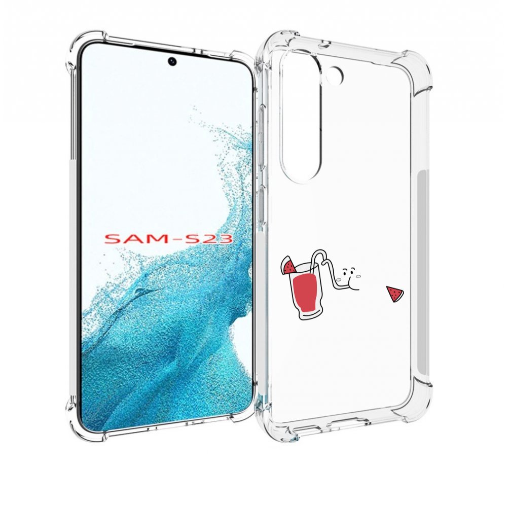 

Чехол MyPads арбузный-напиток для Samsung Galaxy S23, Прозрачный, Tocco