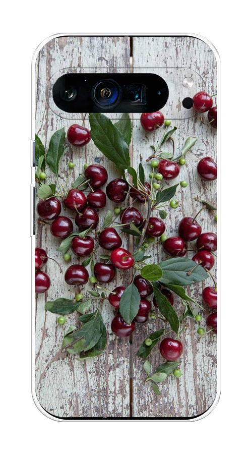 

Чехол на Google Pixel 9 Pro XL "Вишня", Бордовый;зеленый;серый, 272150-1