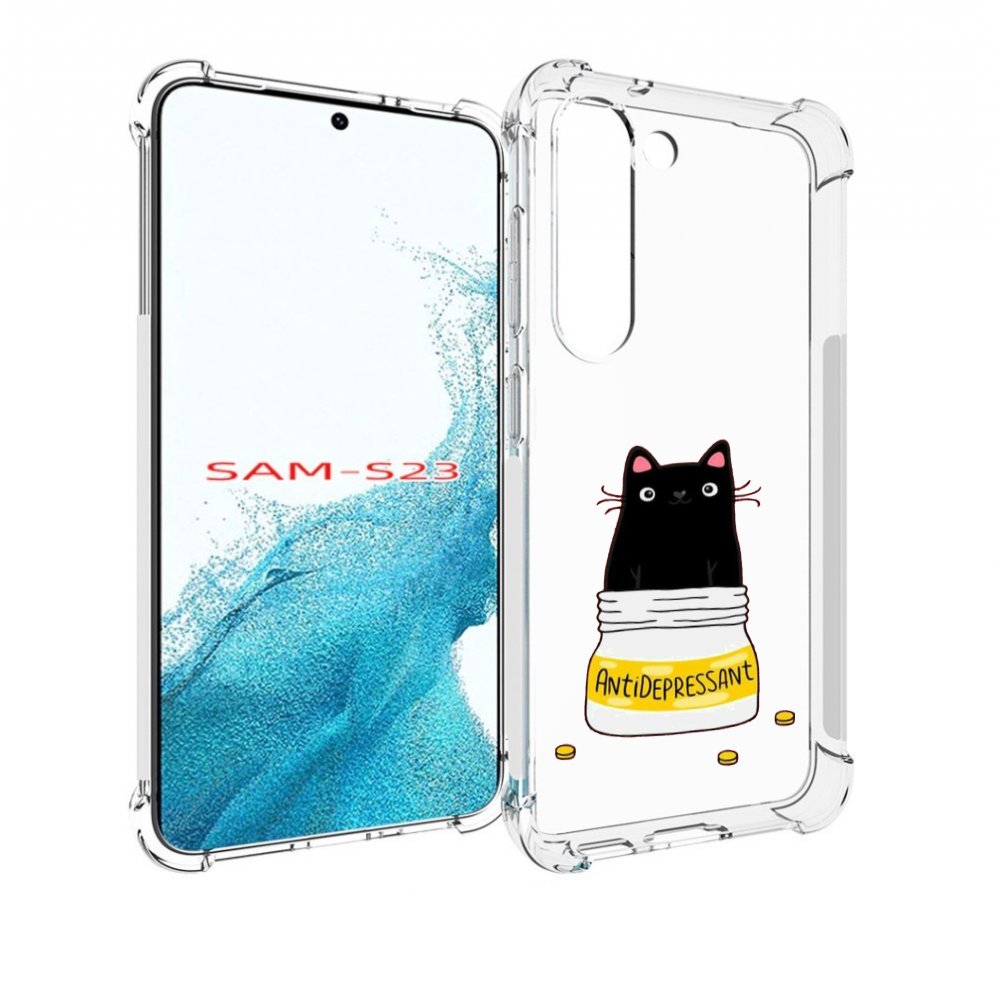 

Чехол MyPads антидепрессант для Samsung Galaxy S23, Прозрачный, Tocco