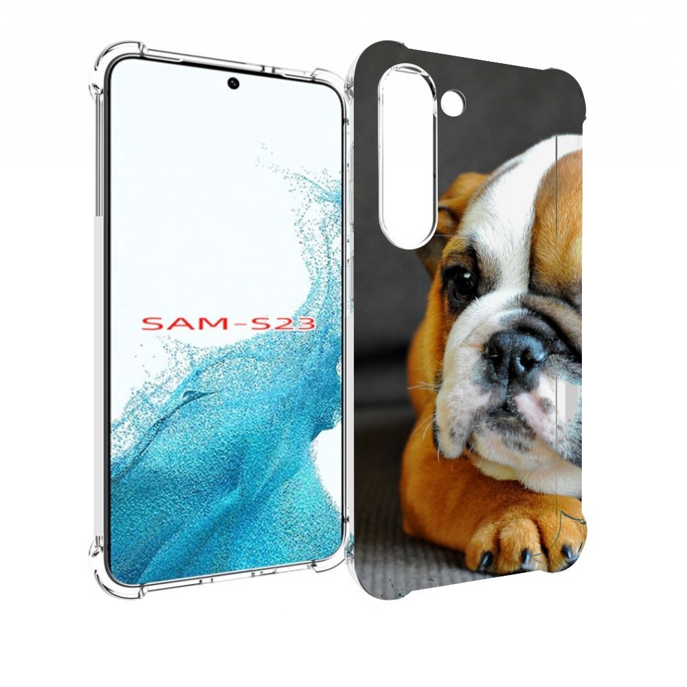 

Чехол MyPads англиискии бульдор для Samsung Galaxy S23, Прозрачный, Tocco