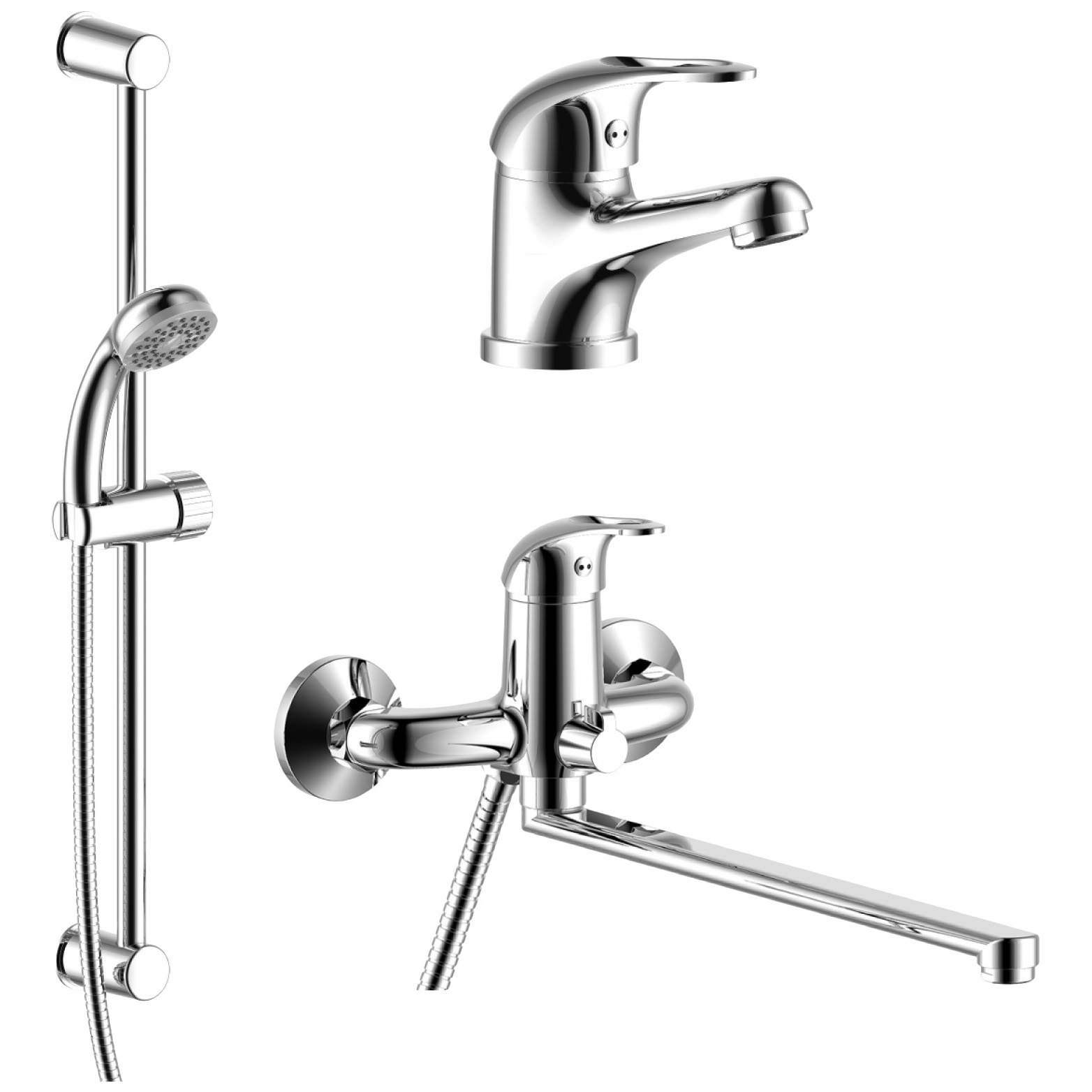 

Смеситель универсальный Rossinka Silvermix SET35-81 хром, SET35-81