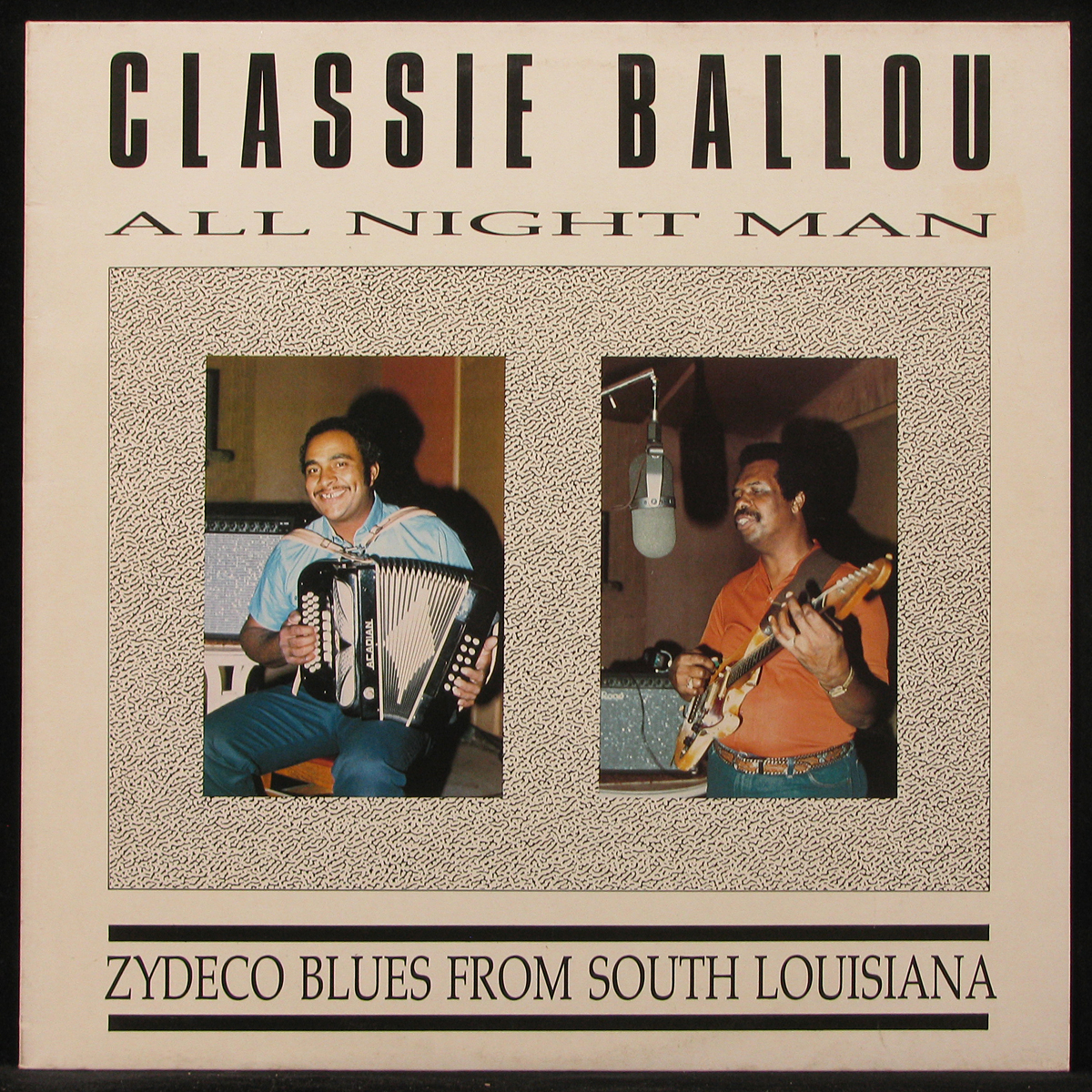 LP Classie Ballou - All Night Man (Zydeco Blues From South Louisiana) Krazy Kat (296409)