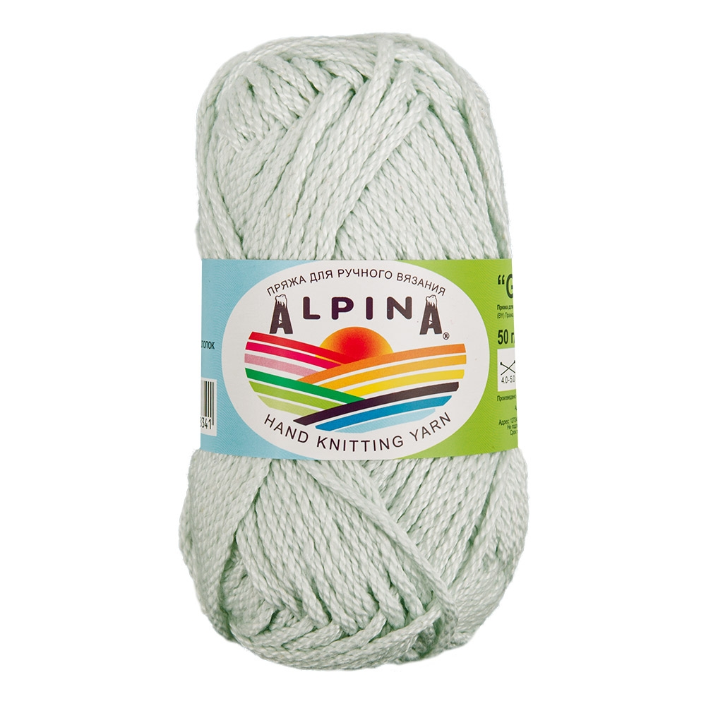 

Пряжа Alpina Garry №08, топаз, светло-голубой, Garry