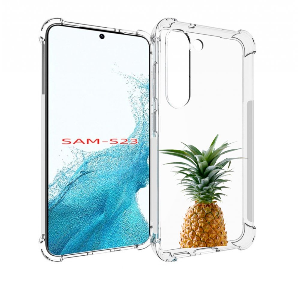 Чехол MyPads ананас для Samsung Galaxy S23