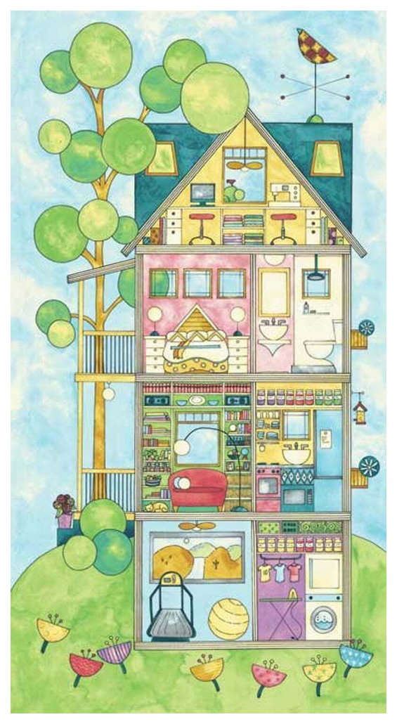 

Ткань Peppy Home For You And Me Panel 4678 60x110 см 145 г/м2 100% хлопок