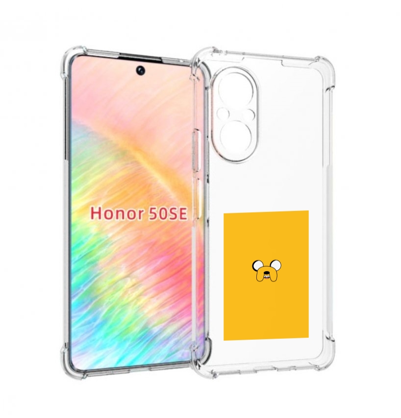 

Чехол бампер MyPads Джейк-время-приключений для Honor 50 SE прот, Прозрачный, Tocco