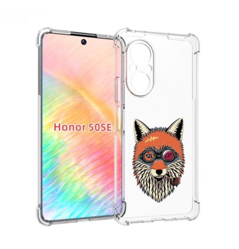 

Чехол бампер MyPads Деловой лис для Honor 50 SE противоударный, Прозрачный, Tocco