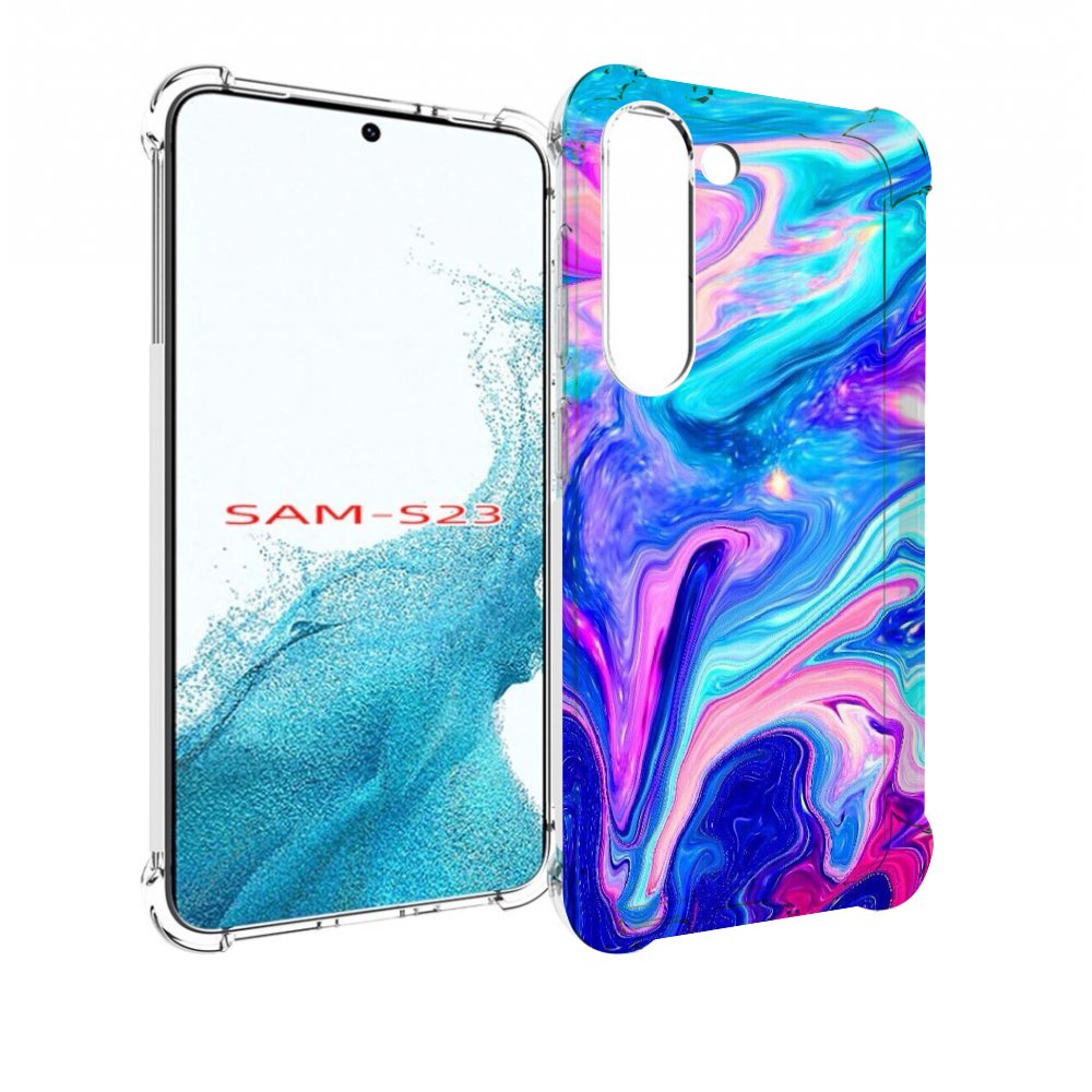 

Чехол MyPads акварельные-краски для Samsung Galaxy S23, Прозрачный, Tocco