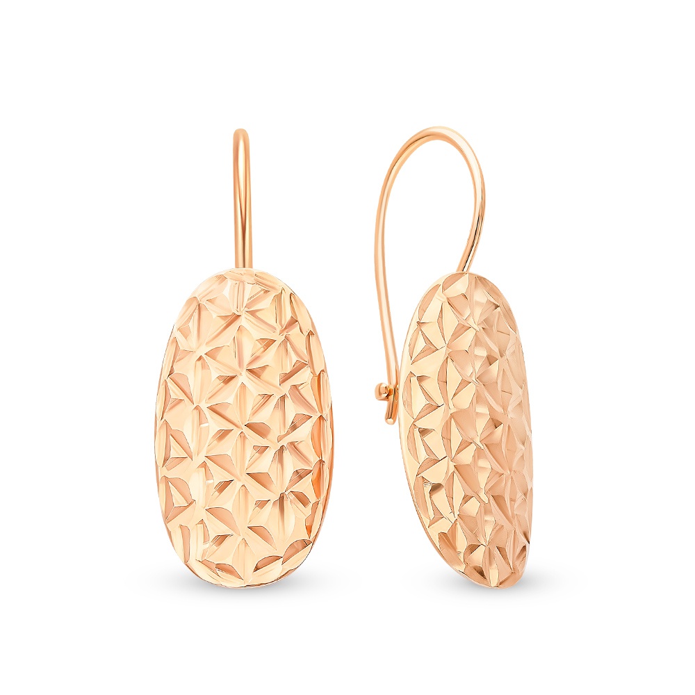 

Серьги из красного золота без вставки 585Gold 402004100, 402004100