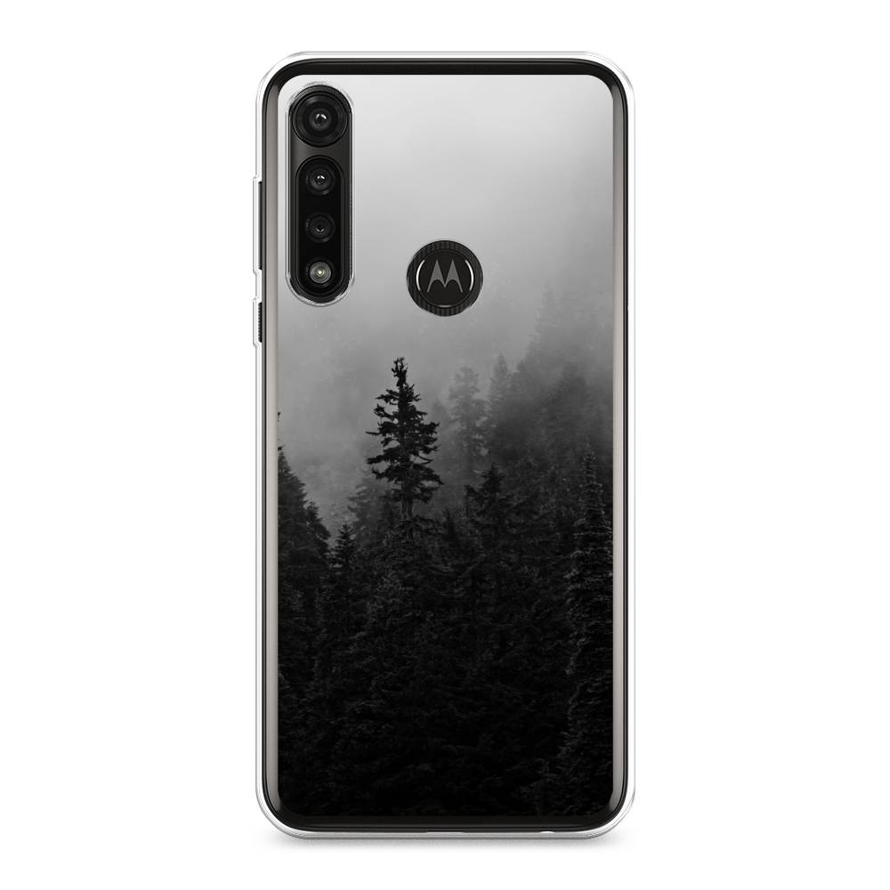 

Чехол на Motorola Moto G Power 2020 "Туманный лес", Серый;черный, 242650-2