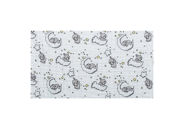 

Марлевка Peppy Embrace Emlittleone Banana 100x125 см 120 г/м2 100% хлопок, Белый
