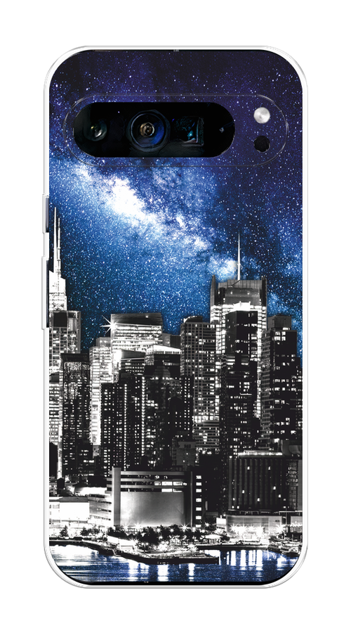 

Чехол на Google Pixel 9 Pro XL "Космический Нью-Йорк", Синий;серый, 272150-1