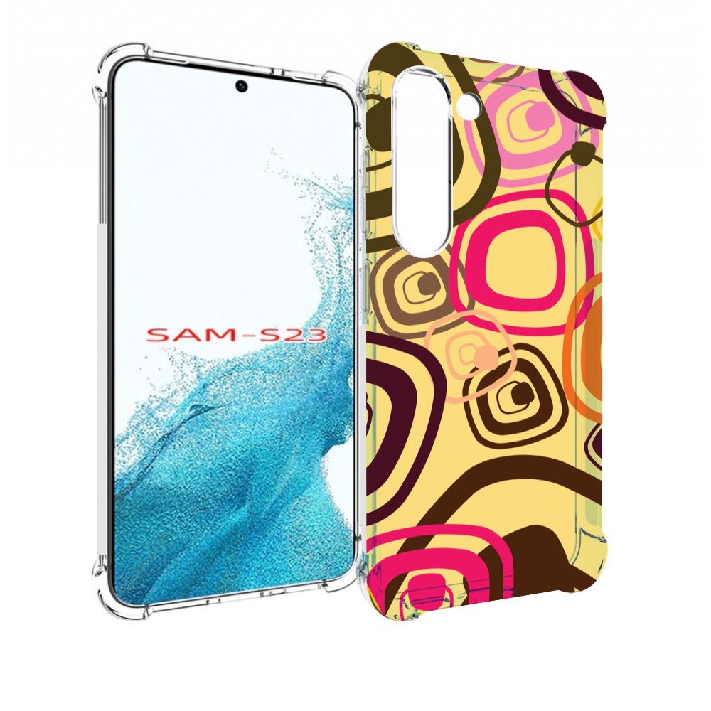 

Чехол MyPads абстракция-на-желтом-фоне для Samsung Galaxy S23, Прозрачный, Tocco