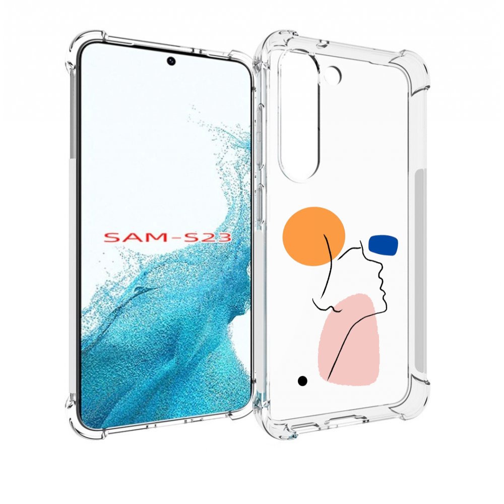 

Чехол MyPads абстракция девушки женский для Samsung Galaxy S23, Прозрачный, Tocco