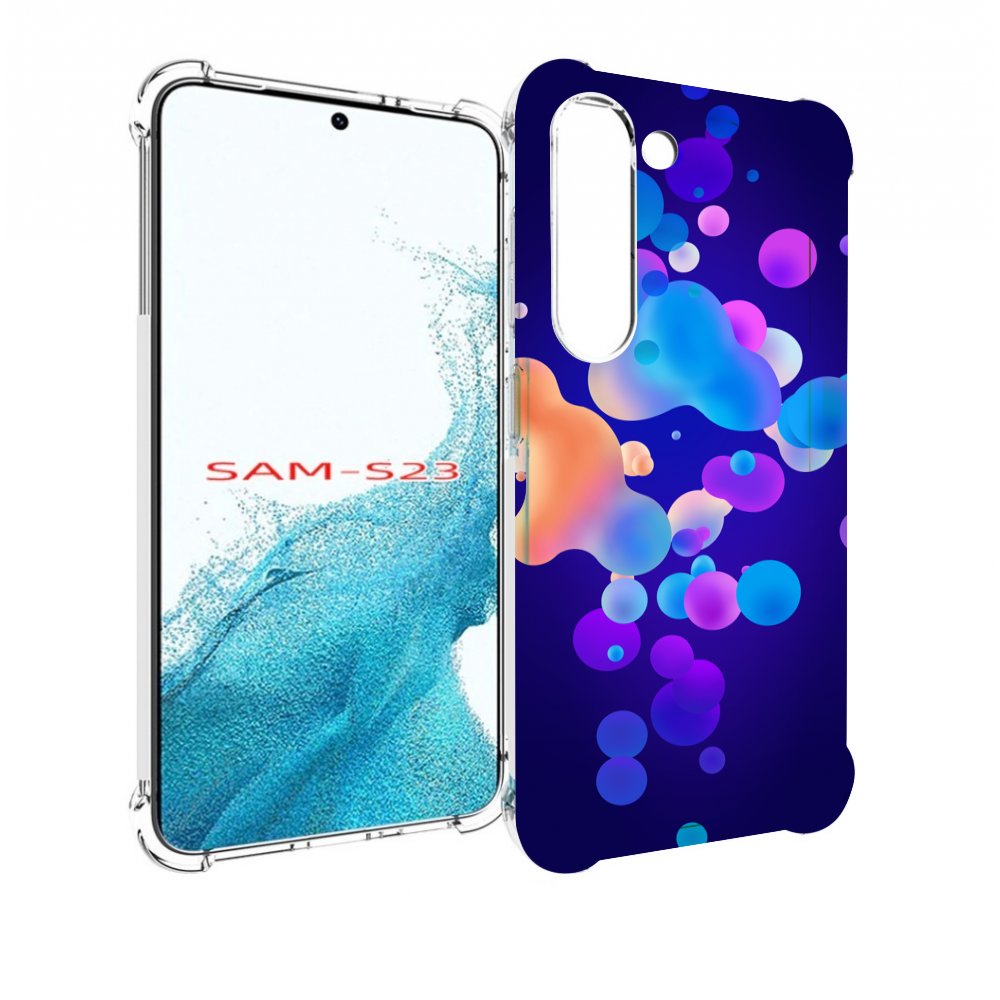 

Чехол MyPads абстрактные-пузырьки для Samsung Galaxy S23, Прозрачный, Tocco