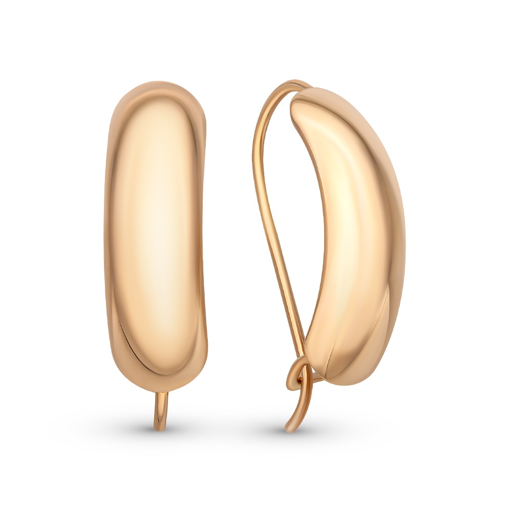 

Серьги из красного золота без вставки 585Gold 402004028, 402004028