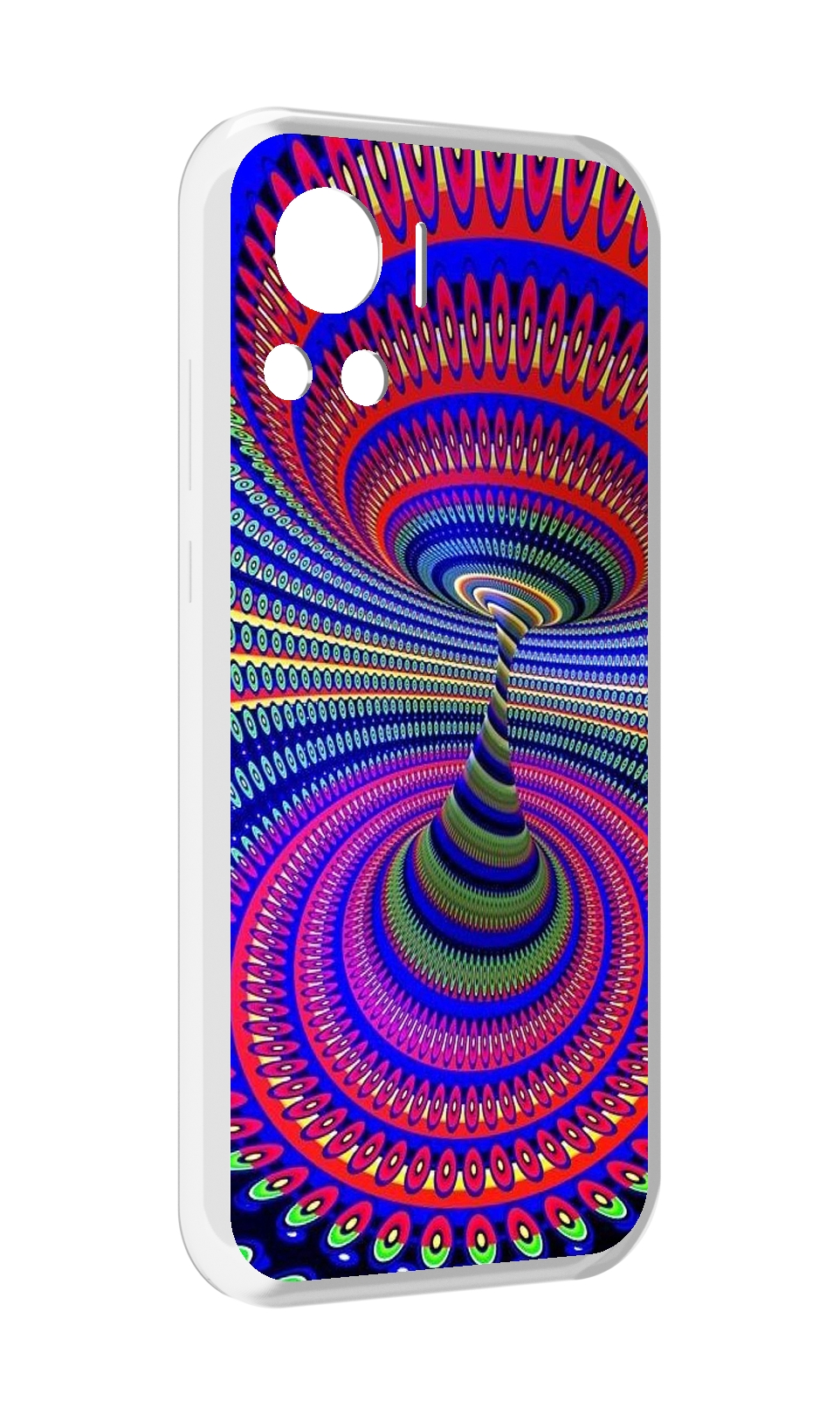 

Чехол MyPads оптическая иллюзия для Motorola Edge 30 Ultra, Прозрачный, Tocco