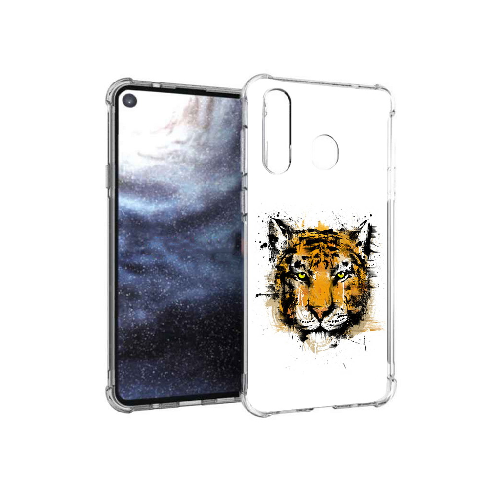 

Чехол MyPads Tocco для Samsung Galaxy A8s тигруля (PT124633.501.643), Прозрачный, Tocco