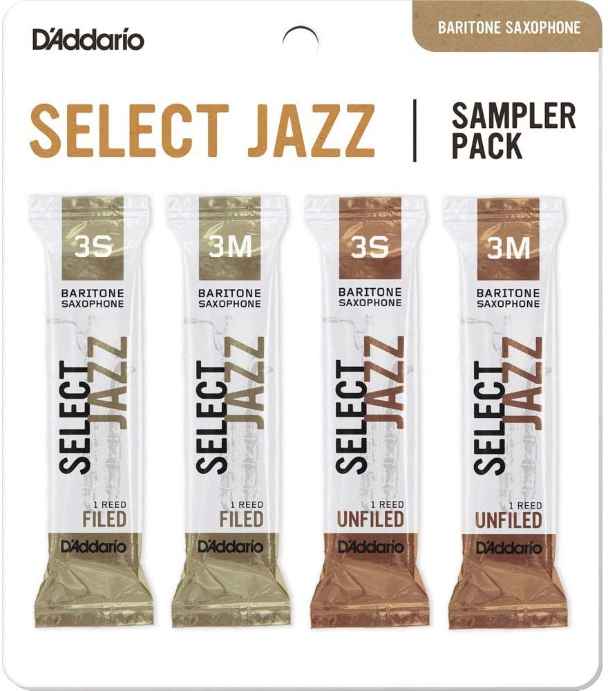

Select Jazz Набор тростей для саксофона баритон, 3S-3M, 4шт, Rico DSJ-L3S