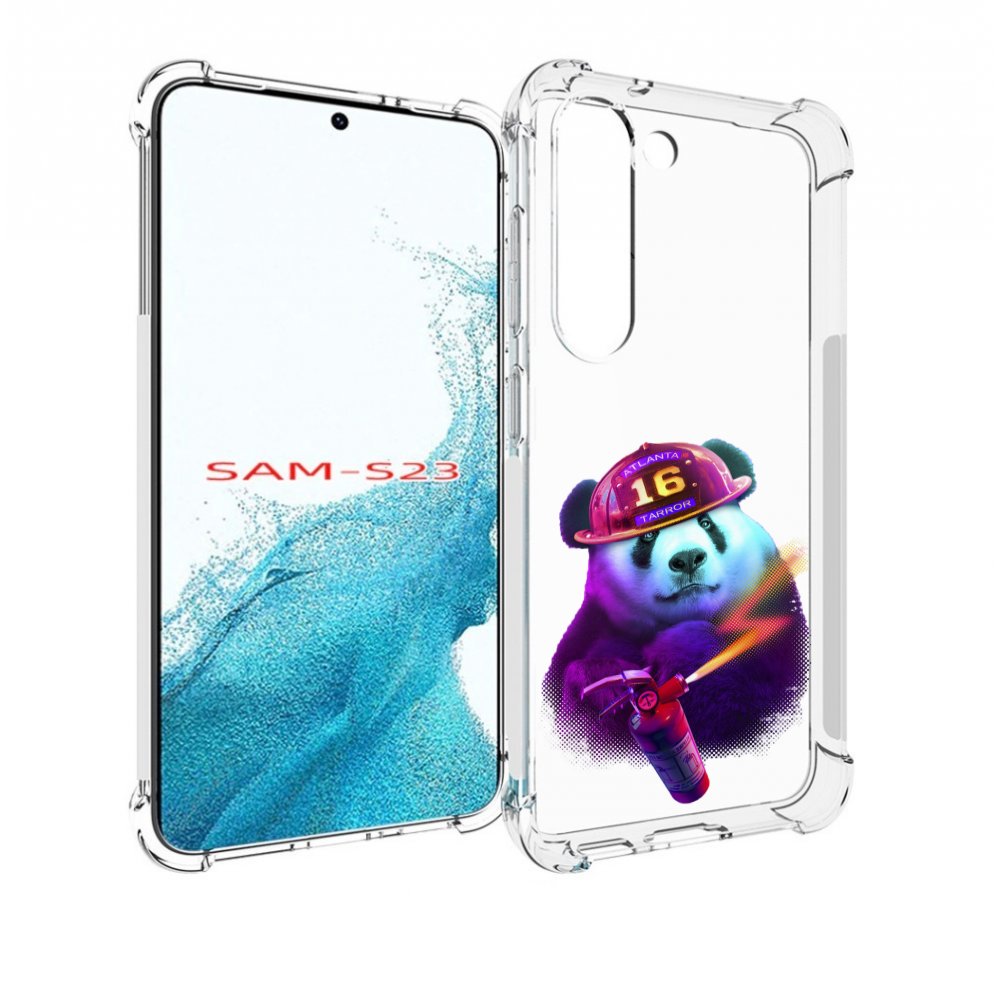 

Чехол MyPads Яркая панда детский для Samsung Galaxy S23, Прозрачный, Tocco