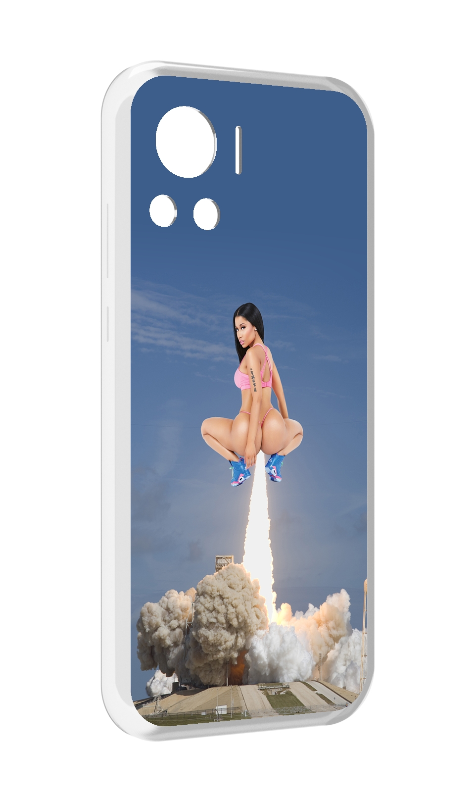 

Чехол MyPads ники-минаж-ракета детский для Motorola Edge 30 Ultra, Прозрачный, Tocco