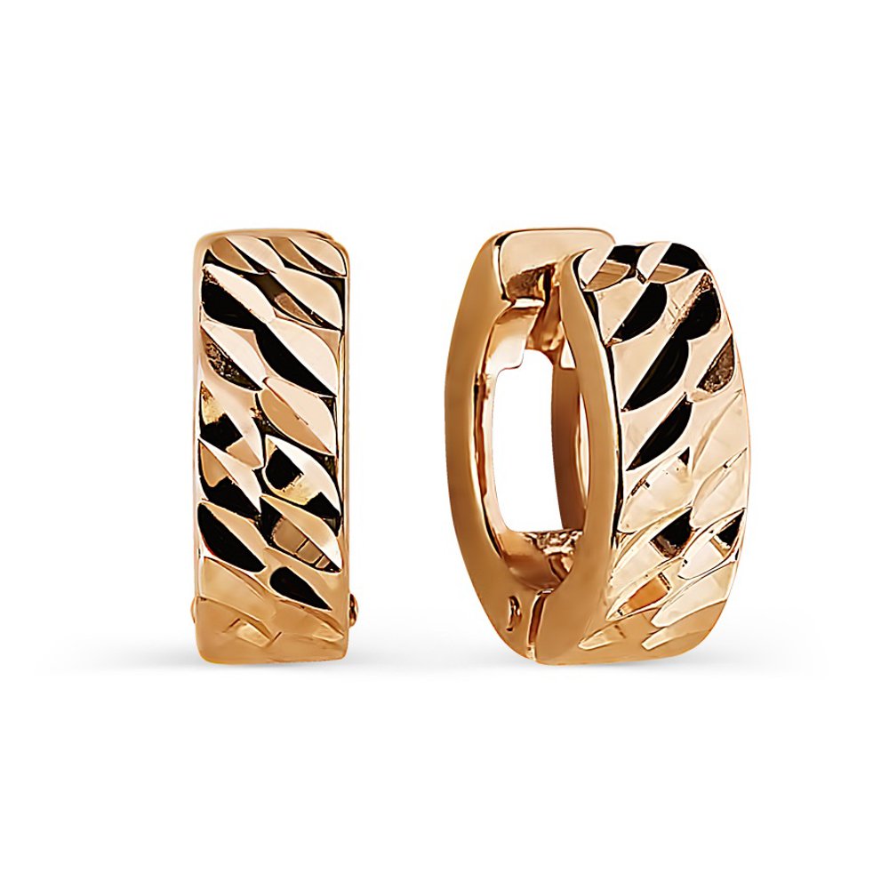 

Серьги из красного золота без вставки 585Gold 402004066, 402004066