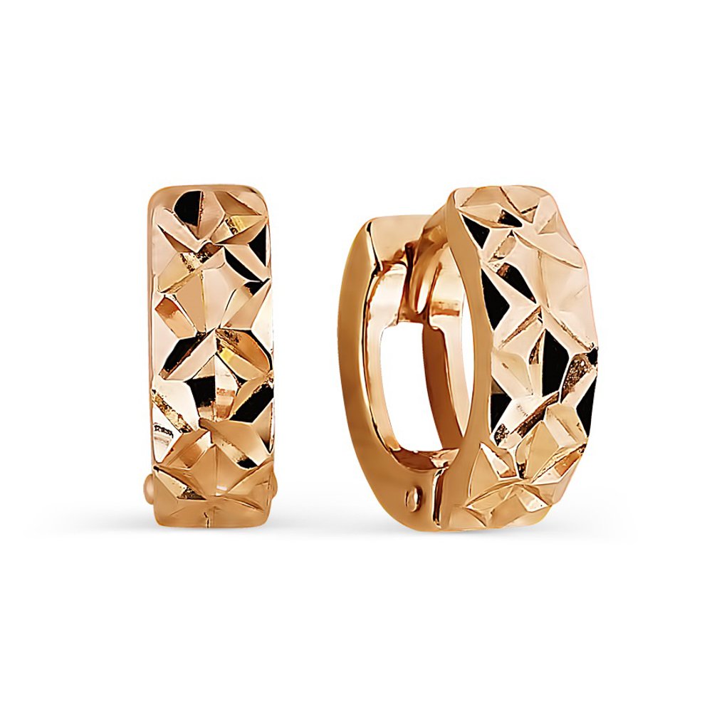 

Серьги из красного золота без вставки 585Gold 402004006, 402004006