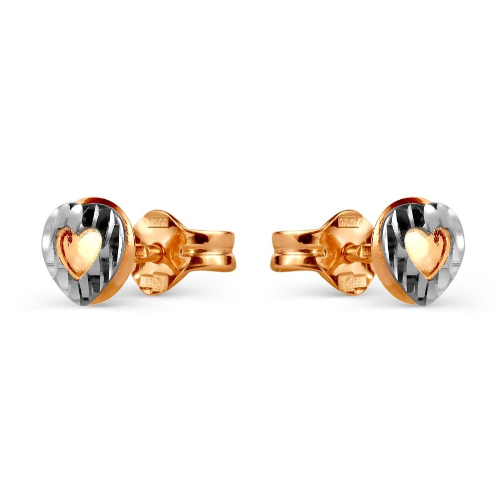 Серьги из красного золота  585Gold 402004077