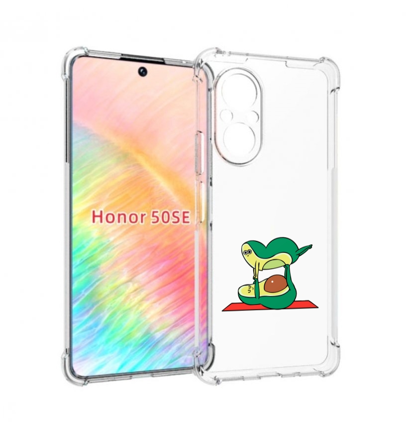 

Чехол бампер MyPads Две-половинки для Honor 50 SE противоударный, Прозрачный, Tocco