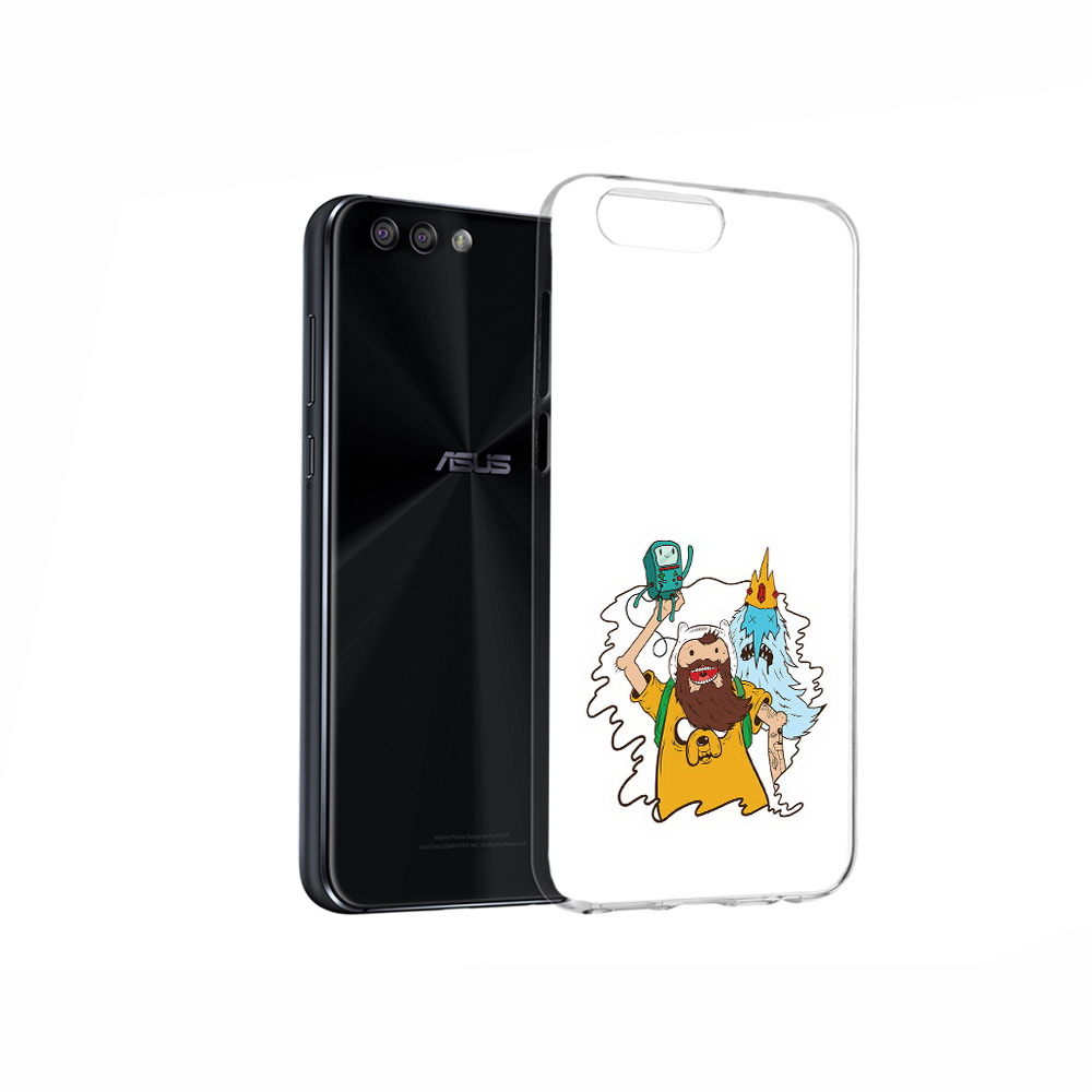 

Чехол MyPads Tocco для Asus ZenFone 4 время приключений старый Финн, Прозрачный, Tocco