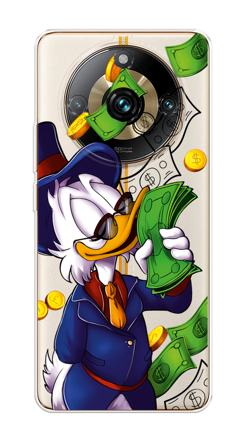 

Чехол на Realme 11 "Scrooge McDuck with Money", Синий;зеленый;белый, 2514150-6