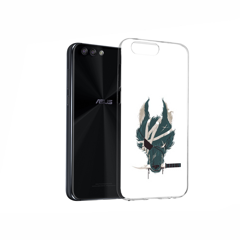 

Чехол MyPads Tocco для Asus ZenFone 4 волк-разбойник, Прозрачный, Tocco