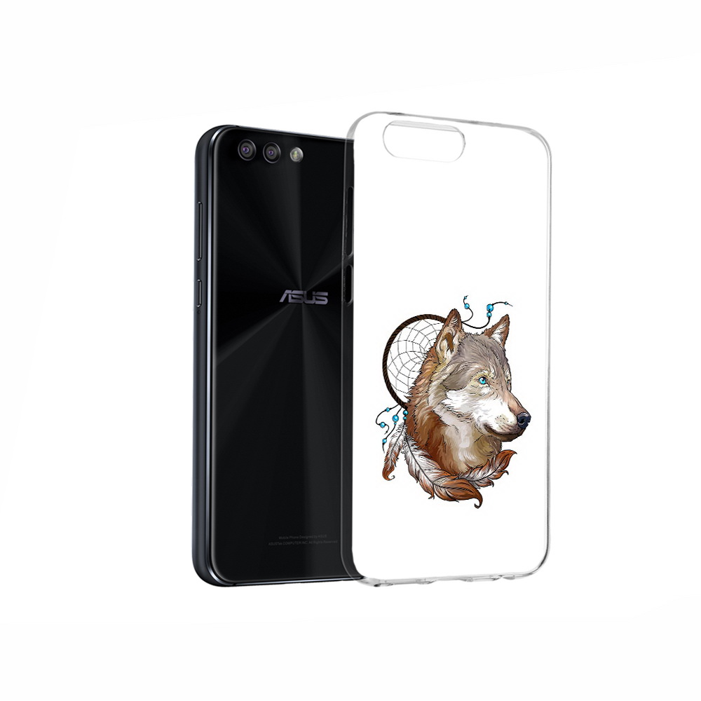 

Чехол MyPads Tocco для Asus ZenFone 4 волк и ловец снов, Прозрачный, Tocco