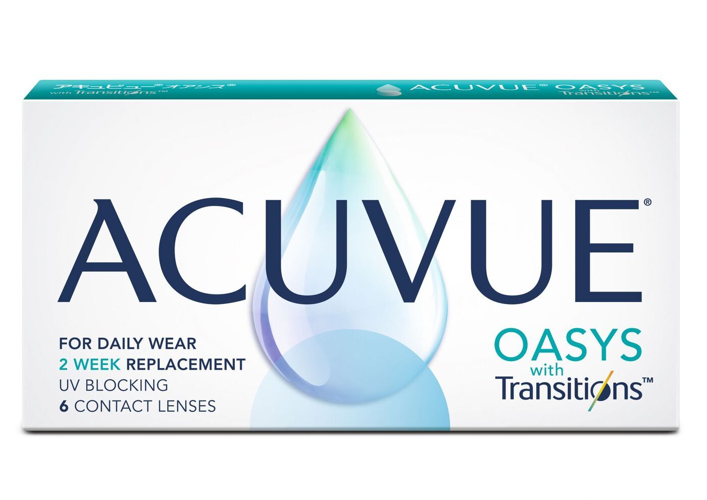 

Контактные линзы Acuvue Oasys with Transitions 6 линз R 8,4 +5,75, Oasys with transitions 6 линз