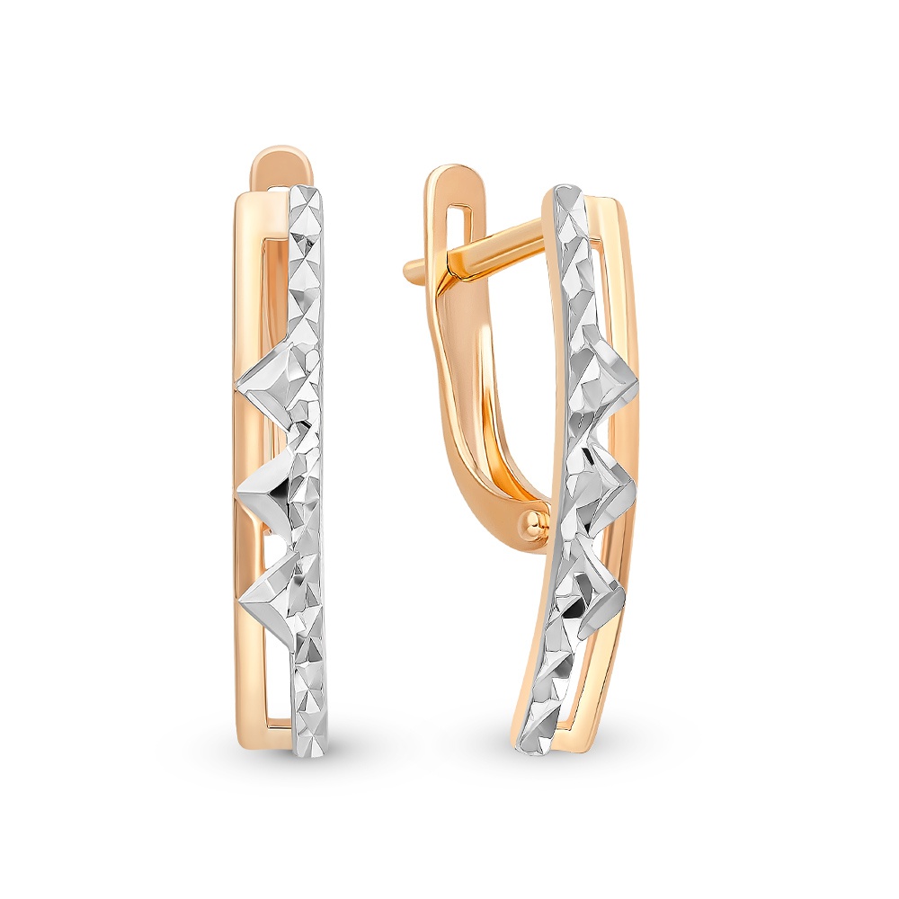 

Серьги из красного золота без вставки 585Gold 402004000, 402004000
