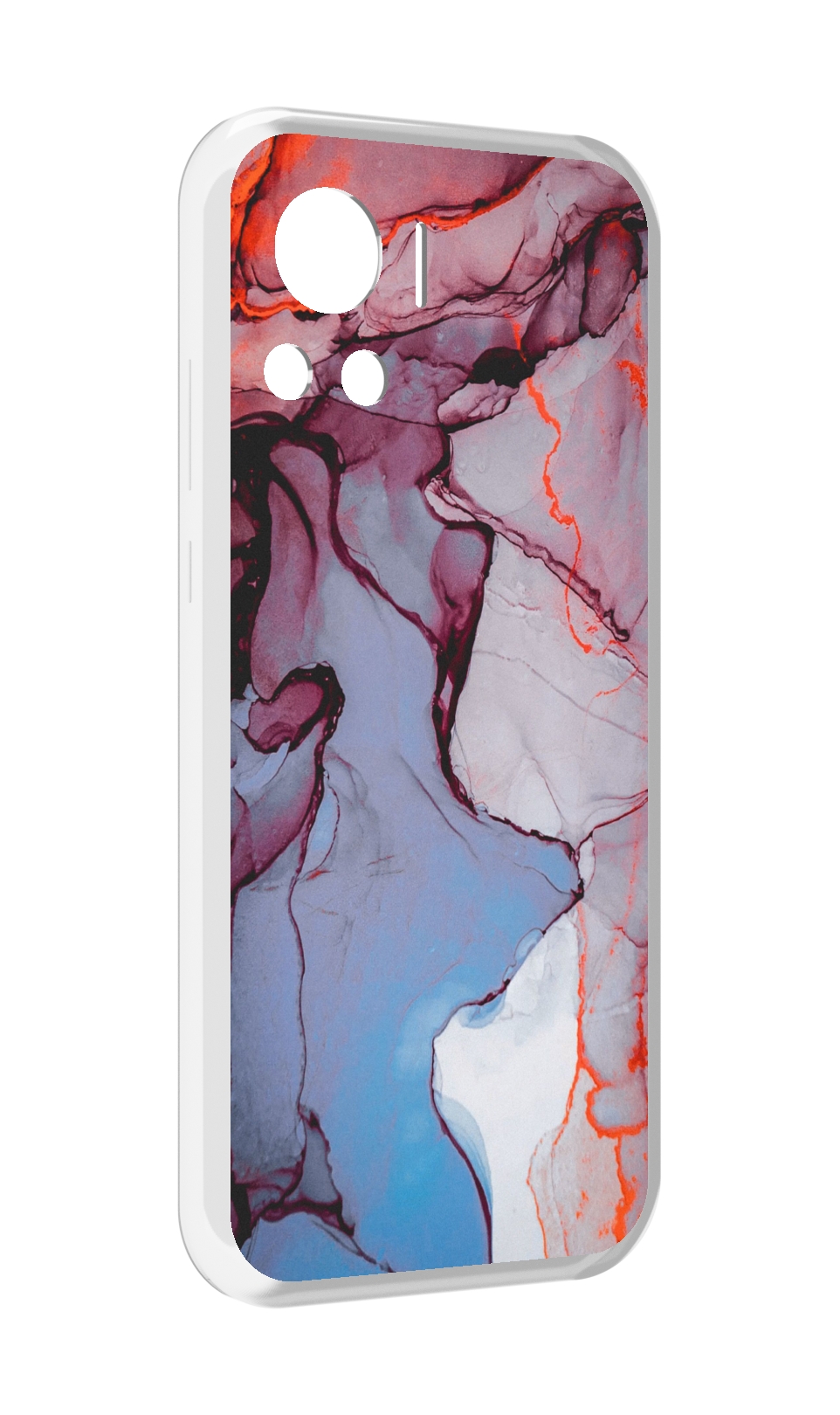 

Чехол MyPads мраморный рисунок для Motorola Edge 30 Ultra, Прозрачный, Tocco