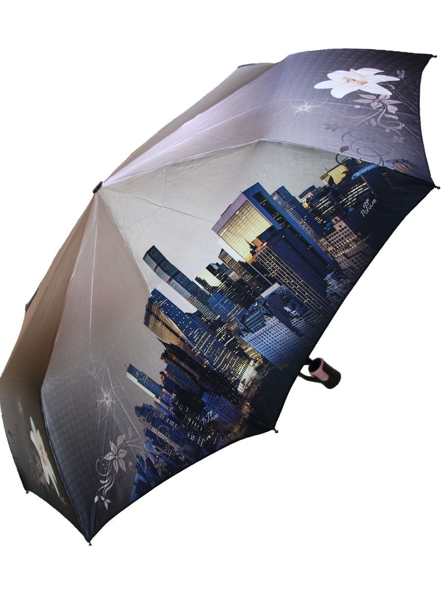 

Зонт женский Popular Umbrella 1292 розовато-серый, 1292