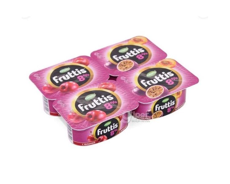 

Йогуртный продукт Fruttis вишня персик-маракуйя 8% БЗМЖ 115 г