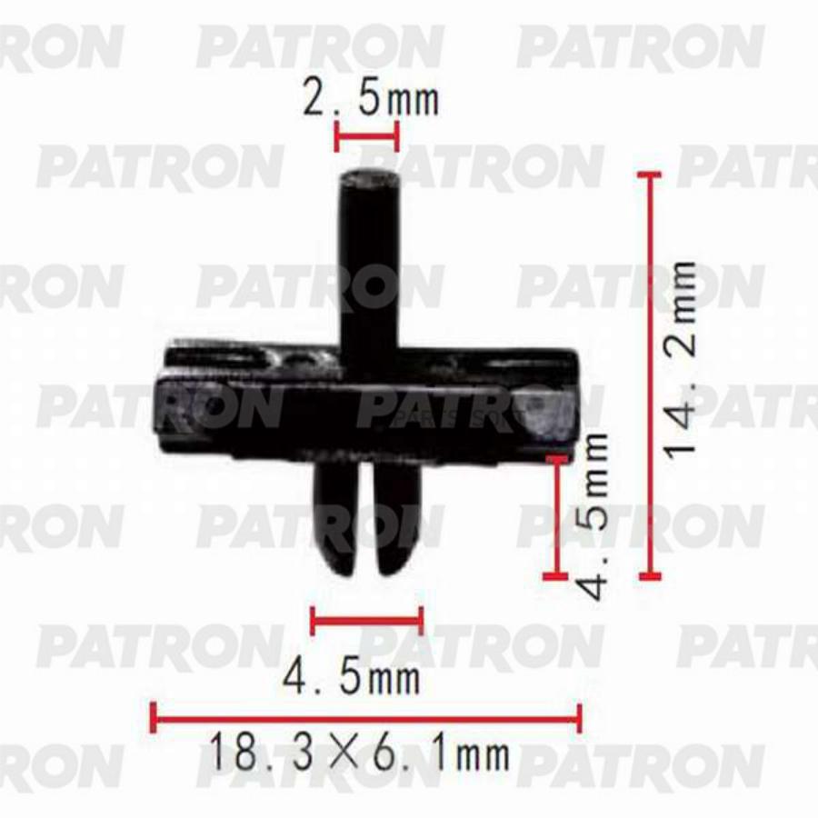 PATRON 'P370286 Зажим пластиковый  10шт