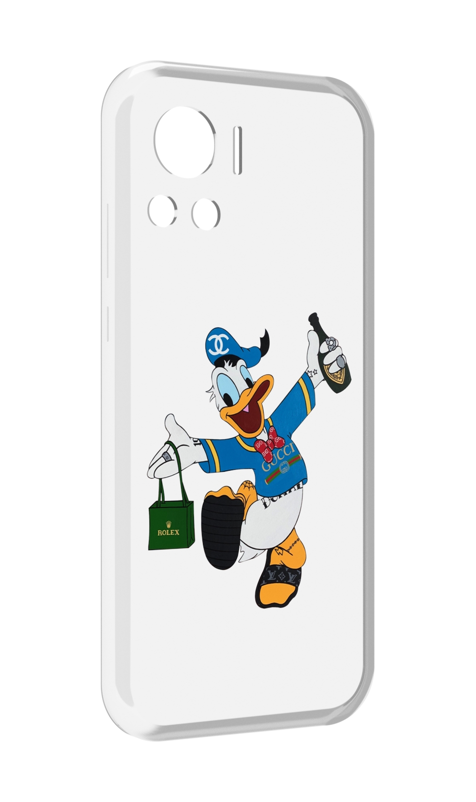 

Чехол MyPads модный-дональд-дак для Motorola Edge 30 Ultra, Прозрачный, Tocco