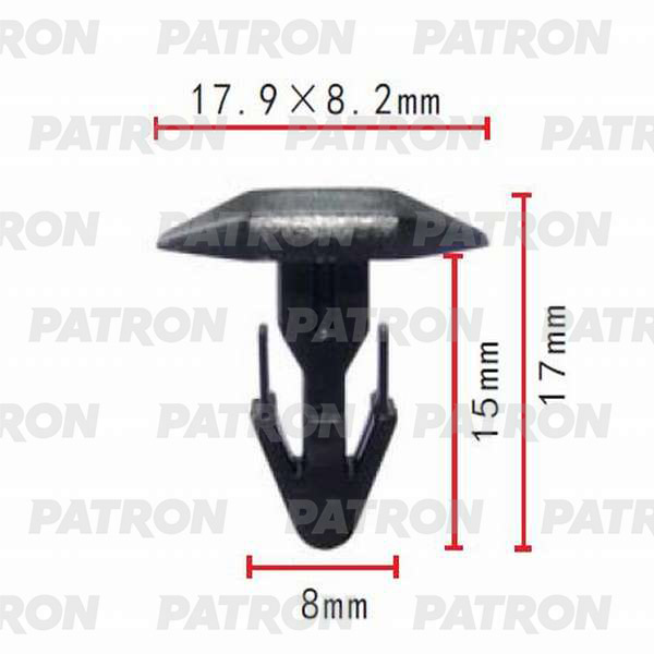 Зажим пластиковый PATRON p370128